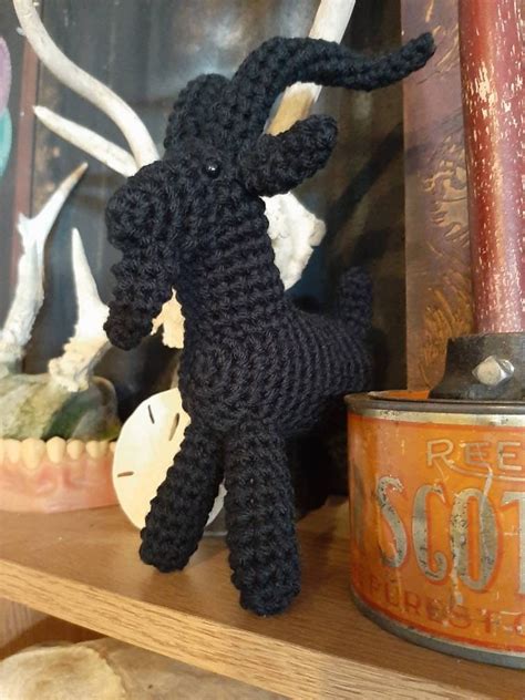 Black Phillip Goat crochet The Witch VVitch stuffed horror | Etsy