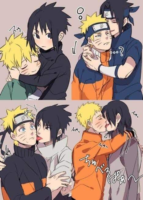 Pin By Ana Cerci On ナルト Naruto Naruto And Sasuke Kiss Sasuke X