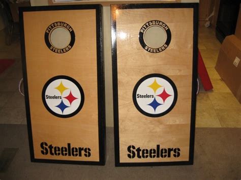 Pittsburgh Steelers Cornhole Boards And By Custombackyardgames