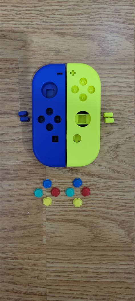 Genuine Nintendo Switch Blue And Yellow Authentic Joy Con Shells Etsy