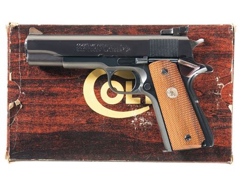 Colt Mkiv Series 70 Government Model Semi Automatic Pistol In 9mm Luger