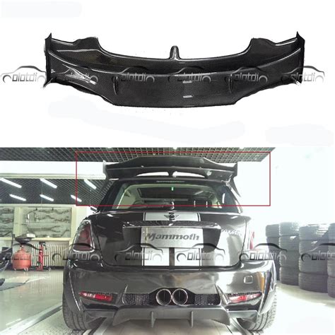 Car Styling Carbon Fiber Ag Style Rear Roof Wing Spoiler Mini Splitter