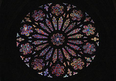 Circular Stained Glass Window At The Washington National Cathedral Photograph By Cora Wandel