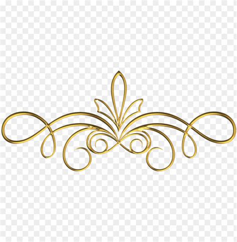 Free Download Hd Png Scrollwork 1 Gold By Victorian Lady Dah7m3e Gold