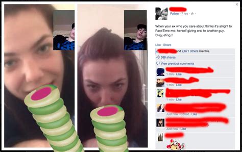 Girl Face Times Her Ex Whilst Giving Another Guy Head Ex Posts It On