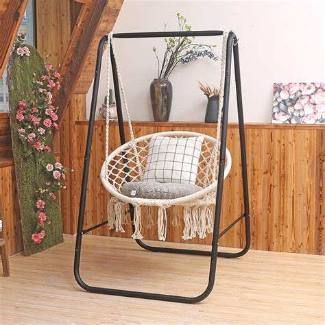 Metal Hammock A Shape Frame Chair Stand Swinging Seat Replacement Frame