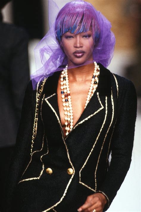 Of Naomi Campbell S Most Iconic Runway Moments Chanel Haute Couture Victoria Secret