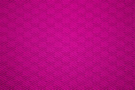 Hot Pink Knit Fabric With Diamond Pattern Texture Picture Free
