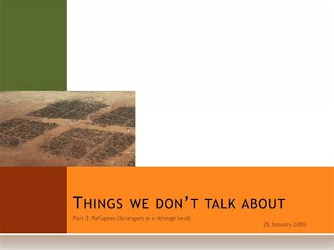 Ppt Things We Dont Talk About Powerpoint Presentation Free Download