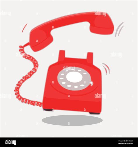 Ringing Phone Clipart Illustration Vector Stock Vector Image And Art Alamy