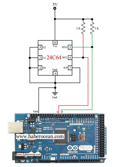 Circuit To Read And Write Data To A C Eeprom Using Arduino Part