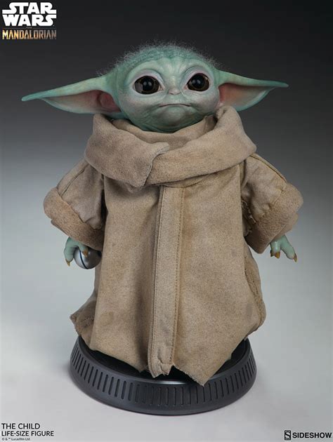 Life Size Grogu Baby Yoda Replica Figure From Star Wars The