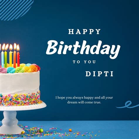 100 Hd Happy Birthday Dipti Cake Images And Shayari