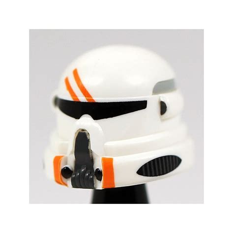 Lego Minifig Star Wars Clone Army Customs Airborne Orange Helmet