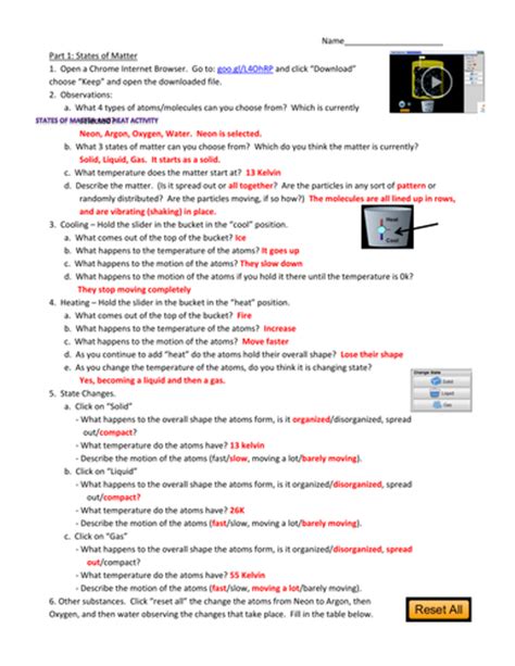 Sign, fax and printable from pc, ipad, tablet or mobile with pdffiller ✓ instantly. States of Matter, Phase Change, and Heat Simulation ...