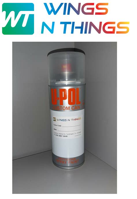 U Pol Aerosol Spray Paint 400ml For Honda Whistler Silver Metallic