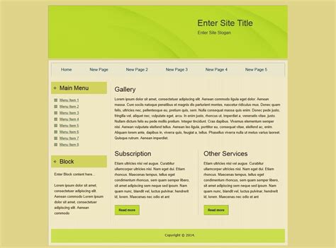 Basic Html Template With Css