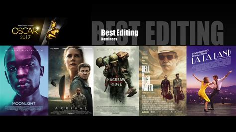 Since moving beyond just five nominees, the process isn't just who gets the most votes wins. Oscar 2017 - Best Editing Nominees - YouTube
