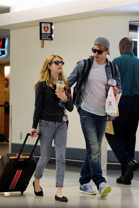 Emma Roberts And Boyfriend Chord Overstreet Depart LAX Jul Chord Overstreet Photo