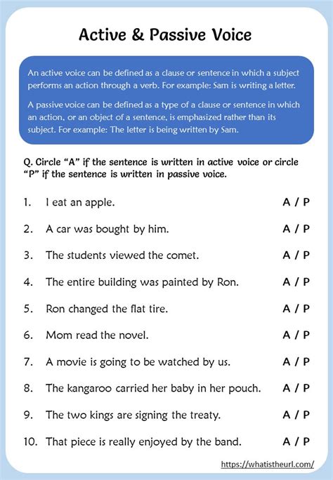 Active & Passive Voice Worksheets | Active and passive voice, English