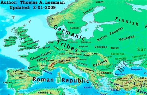 Vandals Germanic Tribes Tribe 1 Century