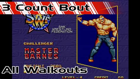 3 Count Bout Walkouts And Specials For All Characters Neo Geo Youtube