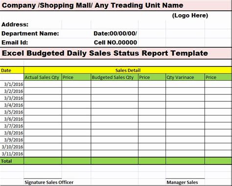 Daily Cash Report Template Excel Lovely Excel Bud Ed Daily Sales Status