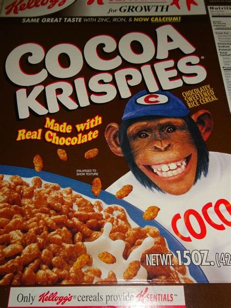 Vintage Cereal Box Kelloggs Cocoa Krispies W Coco The Chimp Feb 2000