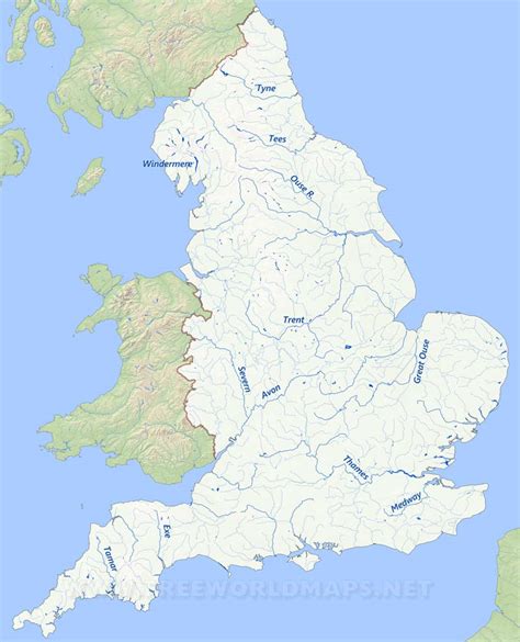 Rivers Of Great Britain Map Map Of My Current Location