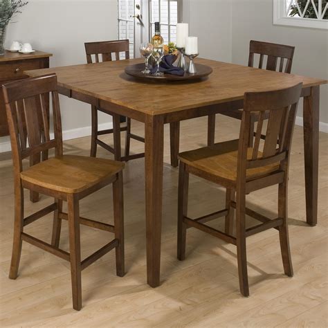 875 Solid Wood Counter Height Table With Leaf By Jofran Dining Table
