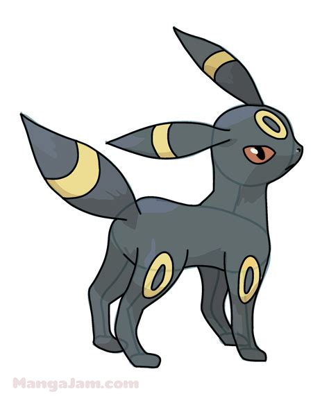 How To Draw Umbreon From Pokemon