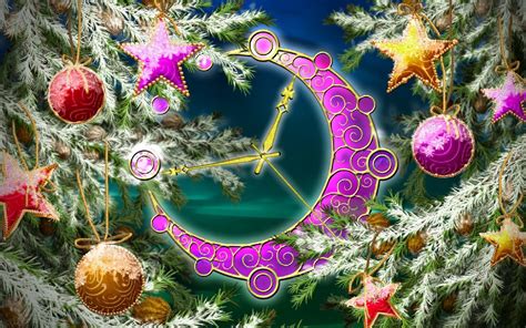 7art Colorful Christmas Clock Screensaver Latest Version Get Best