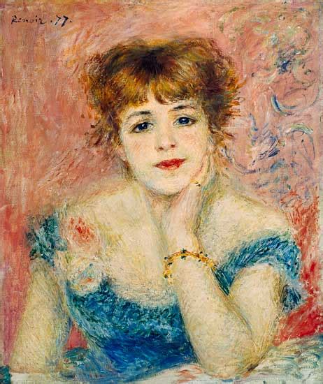 Portrait Of Jeanne Samary Oil Painting Of Pierre Auguste Renoir As