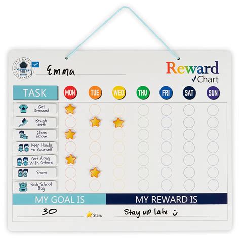 Buy Kids Chore Chart Magnetic Chore Chart Attaches To Magnetic