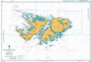British Admiralty Nautical Chart 2512 The Falkland Islands Nautical