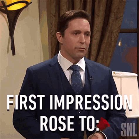First Impression Rose To Saturday Night Live GIF First Impression