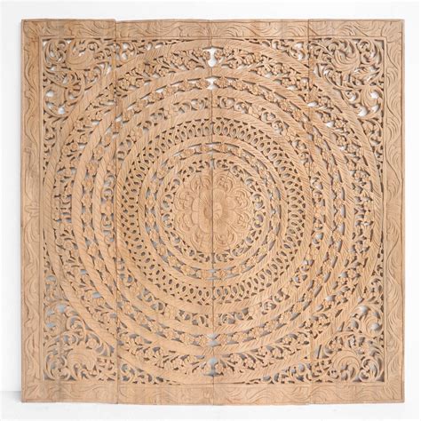 Buy Wood Carving Wall Panel With Moroccan Design Online