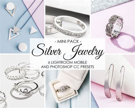 Using lightroom mobile presets is a great way to edit. Lightroom Presets - 6 Presets SILVER JEWELRY - Jewellery ...