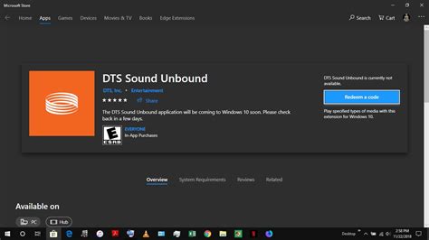 Dts Sound Unbound Coming Soon In Windows Store Microsoft Community