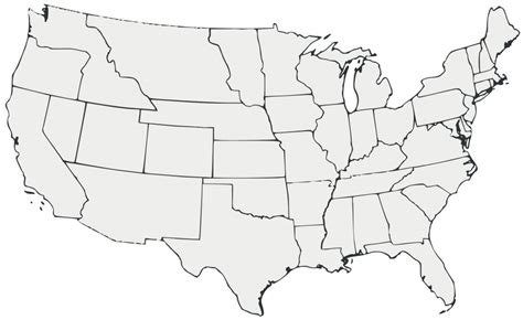 Blank Printable Us Map With States Cities Blank Map Of The United Images