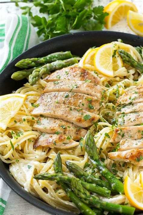 Best recipes for chicken and pasta. Lemon Asparagus Pasta with Grilled Chicken - Dinner at the Zoo