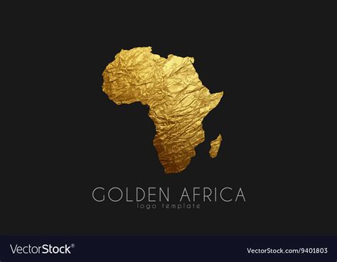Africa Golden Africa Logo Creative Africa Logo Vector Image