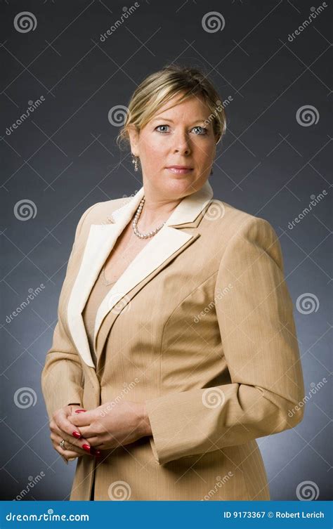 Woman Senior Business Executive Stock Image Image Of Blond Business