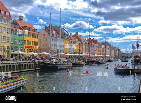 Nyhavn Waterfront In Copenhagen Denmark Stock Photo Alamy
