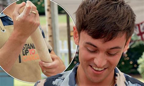 gbbo fans sent into hysterics as tom daley makes x rated quips during very cheeky appearance