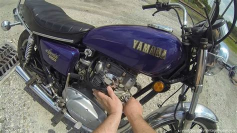 1979 Yamaha Xs650 Cold Start And Riding Go Pro Hero 3 Youtube