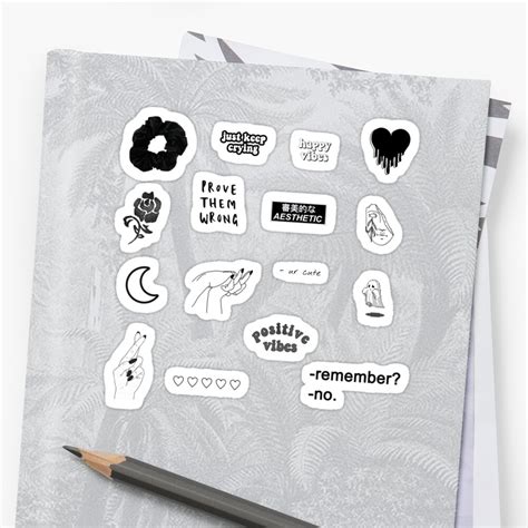 Lower margins until you start getting sales. "black aesthetic sticker pack" Sticker by stgjess | Redbubble