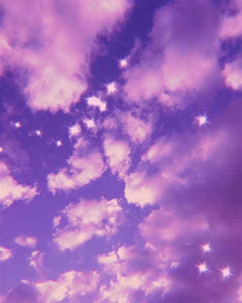 Pink Bling Sky Purple Aesthetic Iphone Wallpaper Tumblr Aesthetic