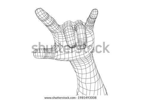 Hand Rock N Roll Sign Vector Stock Vector Royalty Free 1985493008