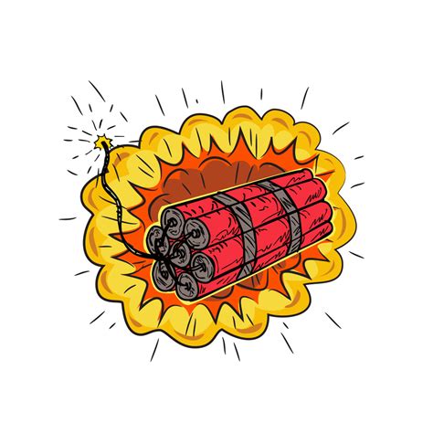 Firecracker design dynamite explosion petardo drawing logo. TNT Dynamite Stick Lit Fuse Exploding Drawing on Behance